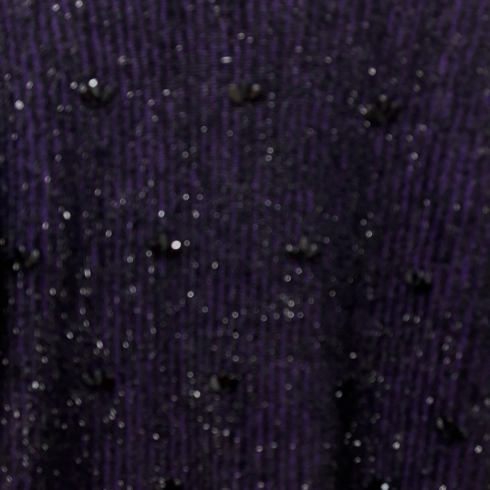 Ruby Rd. Deep Purple Knit Sweater - Picture 8 of 10